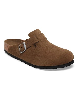 Boston Suede Leather Sandal - Dark Tea Tonal